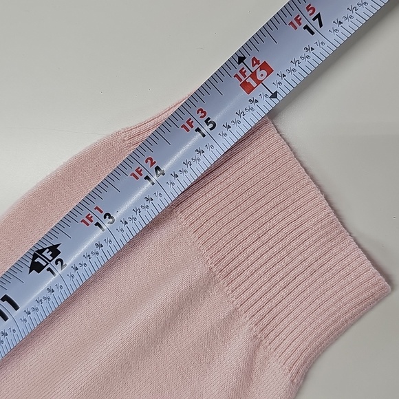 Burberry Cardigan, Pink, Silk Cotton Cashmere, Size XL - Picture 9 of 11